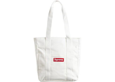 Supreme Canvas Tote White