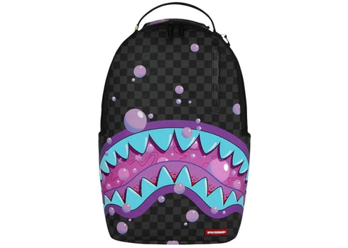 Sprayground Purple Slime Shark Backpack Black