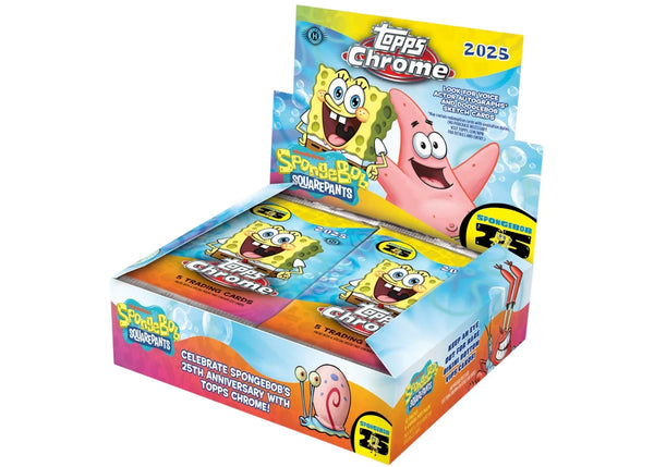 2025 Topps Chrome SpongeBob 25th Anniversary Hobby Box