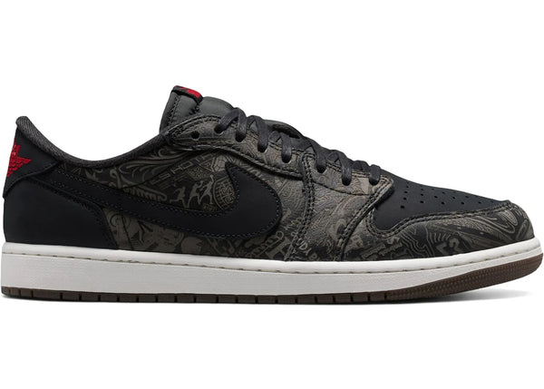 Jordan 1 Retro Low OG Laser Black University Red