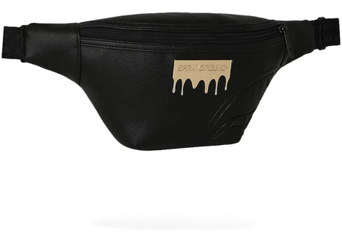 Sprayground Gold Brick Luxe Savvy Crossbody Black