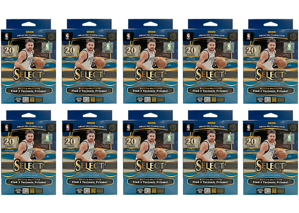 2023-24 Panini Select Basketball Hanger Box (Tectonic Prizms) 10x Lot