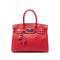 Birkin Handbag Red Togo with Palladium Hardware 30