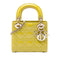 Lady Dior Chain Bag Cannage Quilt Patent Mini