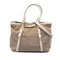 Logo Convertible Tote Canvas with Leather Medium