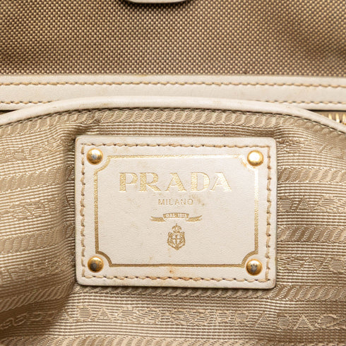 Logo Convertible Tote Canvas with Leather Medium