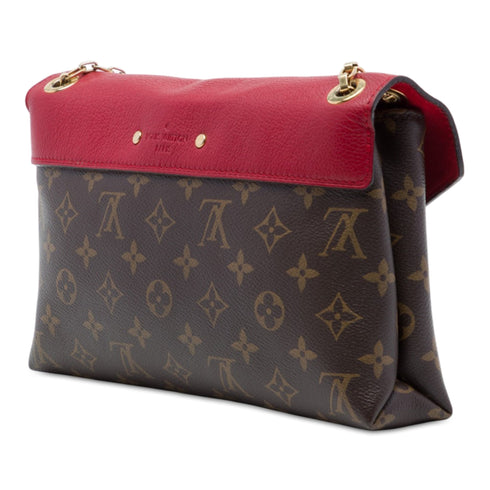 Pallas Chain Shoulder Bag Monogram Canvas and Calfskin