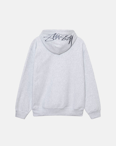 BACK APPLIQUE HOODIE GRAY