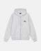 BASIC Stussy ZIP HOODIE GRAY