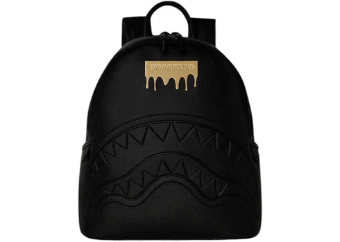 Sprayground Gold Brick Drip Savage Backpack Black/Gold