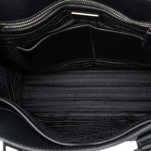 Convertible Zip Around Briefcase Saffiano Leather Medium