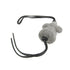 Handbag Charm Leather Black and Gray