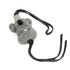 Handbag Charm Leather Black and Gray