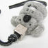 Handbag Charm Leather Black and Gray