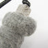 Handbag Charm Leather Black and Gray