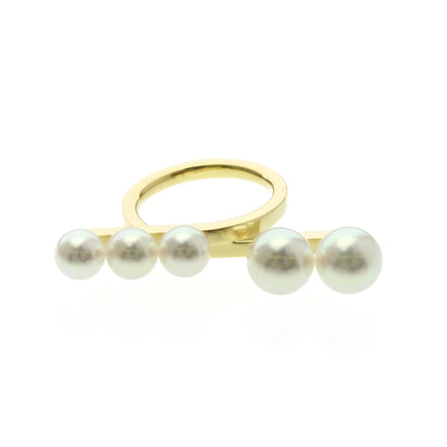 Ring 18K Yellow Gold with Pearl