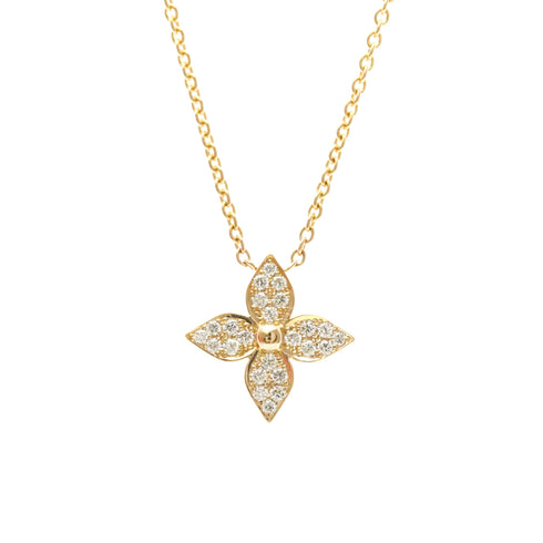 Pendant Necklace 18K Rose Gold with Diamond