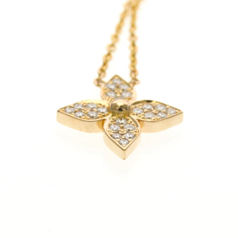 Pendant Necklace 18K Rose Gold with Diamond