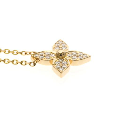 Pendant Necklace 18K Rose Gold with Diamond