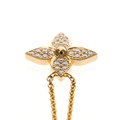 Pendant Necklace 18K Rose Gold with Diamond