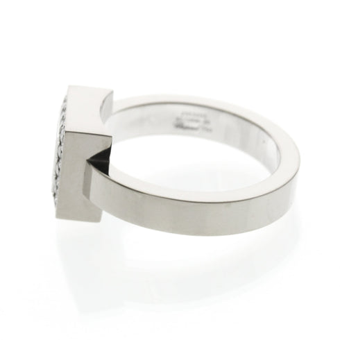 Band Ring 18K White Gold with Diamond