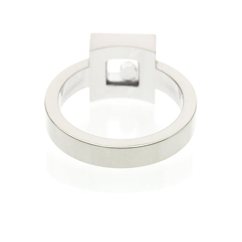 Band Ring 18K White Gold with Diamond