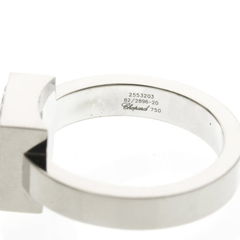 Band Ring 18K White Gold with Diamond