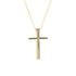 Cross Pendant Necklace 18K Yellow Gold with Diamond
