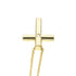 Cross Pendant Necklace 18K Yellow Gold with Diamond