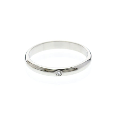 Band Ring Platinum With Diamond