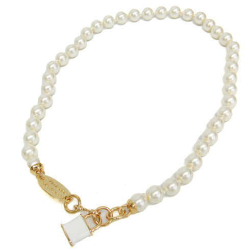 Pendant Necklace Metal With Artificial Pearl