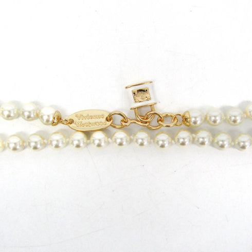 Pendant Necklace Metal With Artificial Pearl