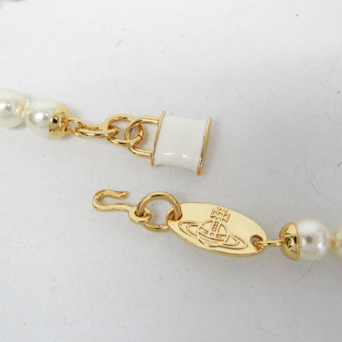 Pendant Necklace Metal With Artificial Pearl