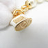 Pendant Necklace Metal With Artificial Pearl