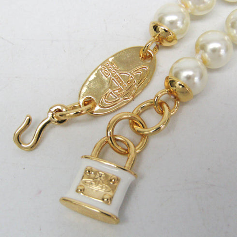 Pendant Necklace Metal With Artificial Pearl