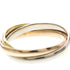 Vendome Louis Cartier Band Ring 18K Tricolor Gold