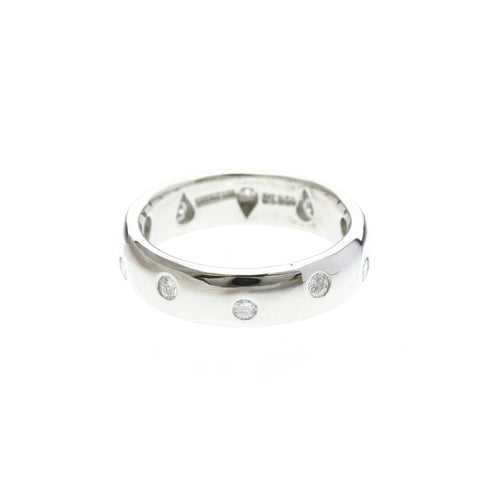 Band Ring Platinum with Diamond