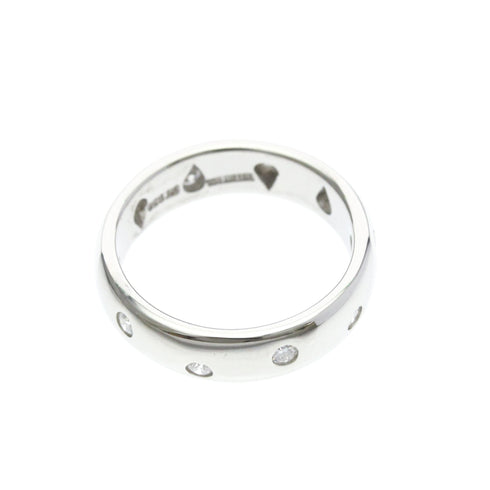 Band Ring Platinum with Diamond
