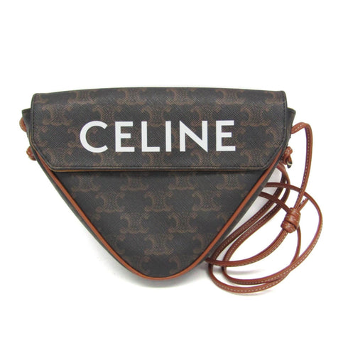 Triangle Crossbody Bag Triomphe Coated Canvas