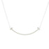 T Smile Pendant Necklace 18K White Gold