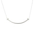 T Smile Pendant Necklace 18K White Gold