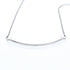 T Smile Pendant Necklace 18K White Gold