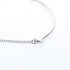 T Smile Pendant Necklace 18K White Gold