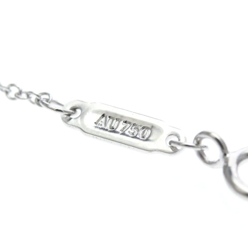 T Smile Pendant Necklace 18K White Gold