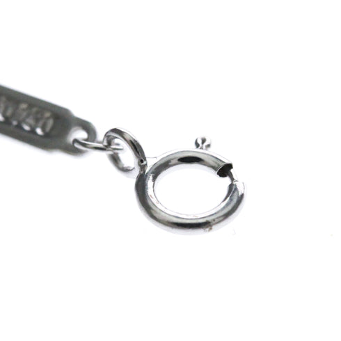 T Smile Pendant Necklace 18K White Gold