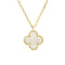 Sweet Alhambra Pendant Necklace 18K Yellow Gold and Mother of Pearl