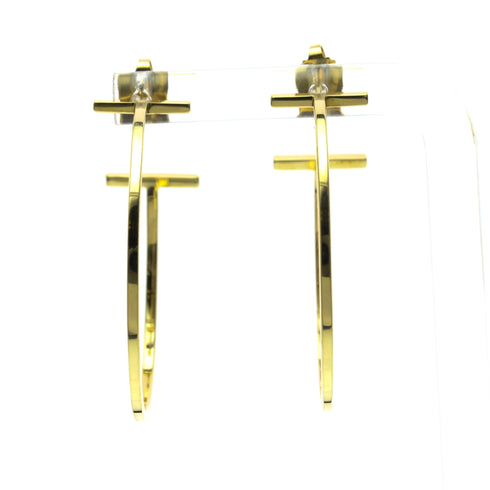 Earrings Hoop 18K Yellow Gold