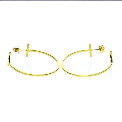Earrings Hoop 18K Yellow Gold