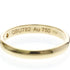 Band Ring 18K Yellow Gold with Diamond