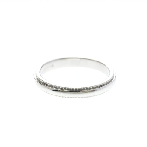 Milgrain Ring Sterling Silver and Platinum